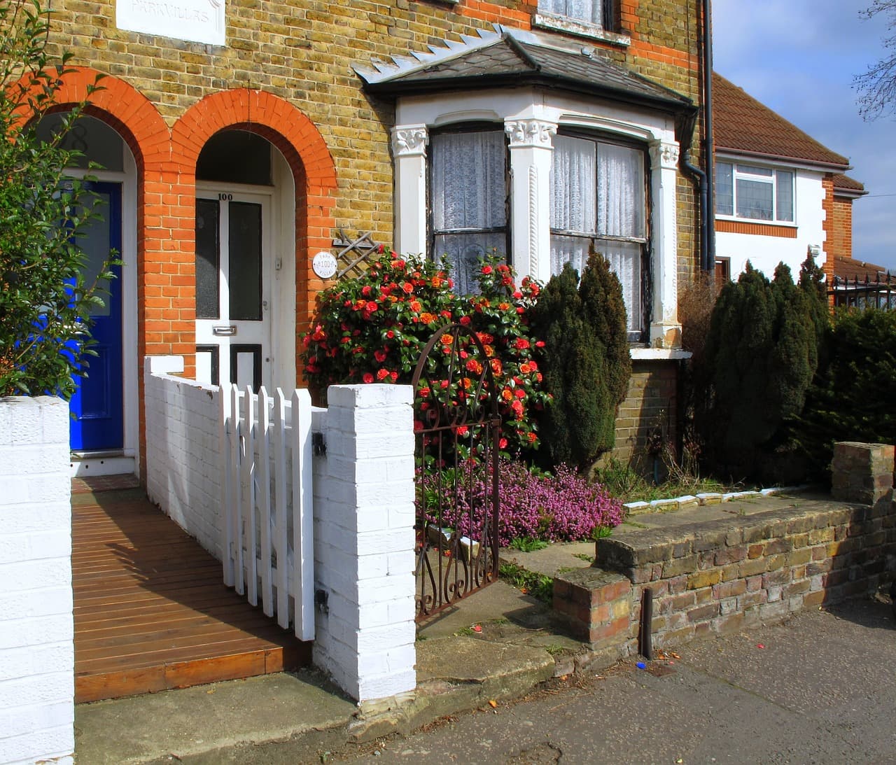 Victorian house with bay window
