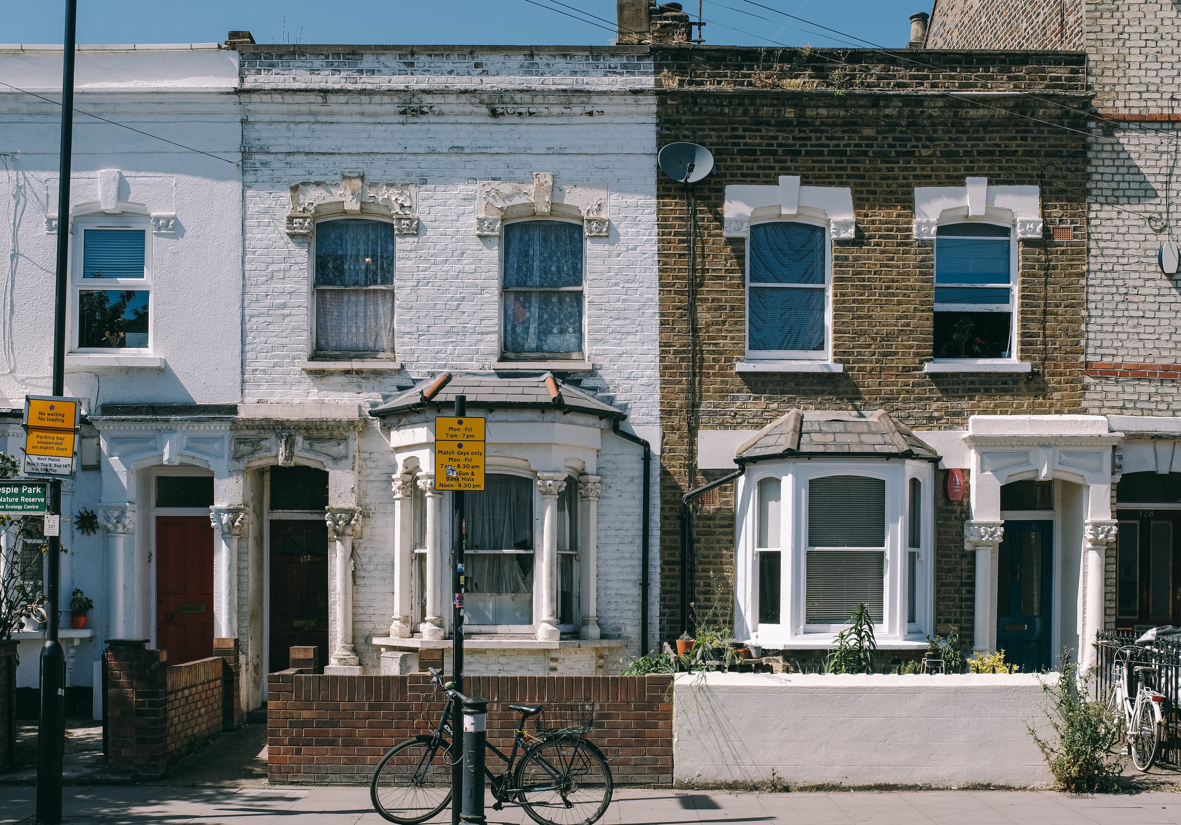 Mixed London terraces